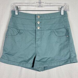 Tinseltown High-Rise Shorts Junior Size 7 Sea‎ Foam Green Stretch Casual